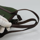 PRADA Hand Bag Nylon Khaki Auth BD490-7