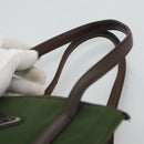 PRADA Hand Bag Nylon Khaki Auth BD490-8