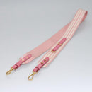 PRADA Canapa PM Hand Bag Denim 2way Pink Gold Auth BD514-25