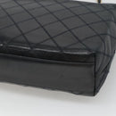 CHANEL Bicolore Deca Coco Chain Shoulder Bag Lamb Skin Navy Gold CC Auth BD569-15