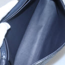 CHANEL Bicolore Deca Coco Chain Shoulder Bag Lamb Skin Navy Gold CC Auth BD569-11