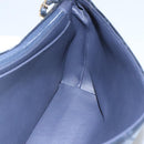 CHANEL Bicolore Deca Coco Chain Shoulder Bag Lamb Skin Navy Gold CC Auth BD569-17