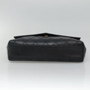 CHANEL Bicolore Deca Coco Chain Shoulder Bag Lamb Skin Navy Gold CC Auth BD569-5