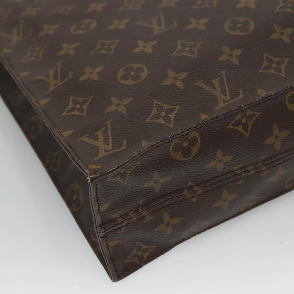 LOUIS VUITTON Monogram Sac Plat Hand Bag M51140 LV Auth BD570