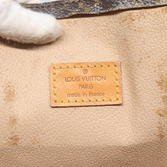 LOUIS VUITTON Monogram Sac Plat Hand Bag M51140 LV Auth BD570