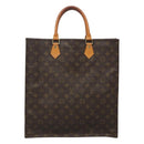 LOUIS VUITTON Monogram Sac Plat Hand Bag M51140 LV Auth BD570-13