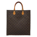 LOUIS VUITTON Monogram Sac Plat Hand Bag M51140 LV Auth BD570-2