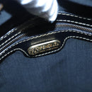 FENDI Pecan Canvas Tote Bag Brown Black Auth BD578-18