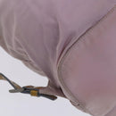 PRADA Backpack Nylon Pink Silver Auth BD597-18