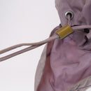 PRADA Backpack Nylon Pink Silver Auth BD597-21