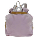 PRADA Backpack Nylon Pink Silver Auth BD597-2