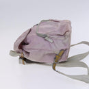 PRADA Backpack Nylon Pink Silver Auth BD597-4