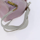 PRADA Backpack Nylon Pink Silver Auth BD597-9