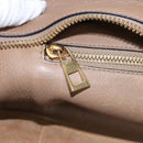 LOEWE Anagram Americana 28 Hand Bag Leather Brown Auth BD605-20