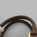 LOEWE Anagram Americana 28 Hand Bag Leather Brown Auth BD605-8