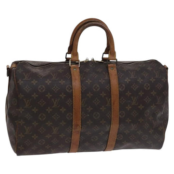 LOUIS VUITTON Monogram Keepall Bandouliere 45 Boston Bag M41418 LV Auth BD616