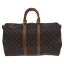 LOUIS VUITTON Monogram Keepall Bandouliere 45 Boston Bag M41418 LV Auth BD616-13
