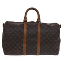 LOUIS VUITTON Monogram Keepall Bandouliere 45 Boston Bag M41418 LV Auth BD616-2