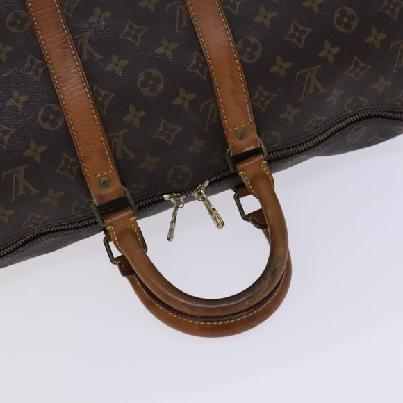 LOUIS VUITTON Monogram Keepall Bandouliere 45 Boston Bag M41418 LV Auth BD616