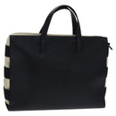 LOEWE Hand Bag Leather Black Auth BD620-1