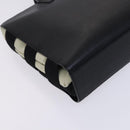 LOEWE Hand Bag Leather Black Auth BD620-14