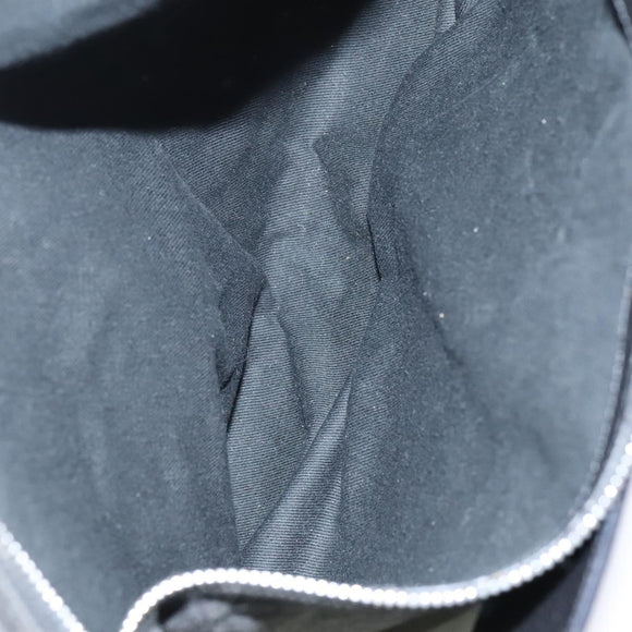 LOEWE Hand Bag Leather Black Auth BD620