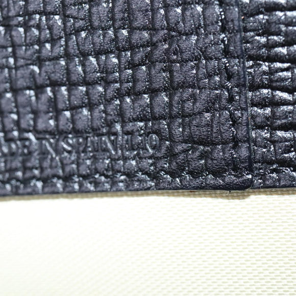 LOEWE Hand Bag Leather Black Auth BD620