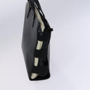 LOEWE Hand Bag Leather Black Auth BD620-3