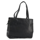 LOEWE Anagram Tote Bag Leather Black Gold Auth BD622-1