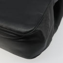 LOEWE Anagram Tote Bag Leather Black Gold Auth BD622-15