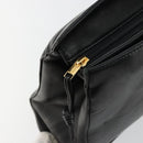 LOEWE Anagram Tote Bag Leather Black Gold Auth BD622-10
