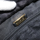 LOEWE Anagram Tote Bag Leather Black Gold Auth BD622-11