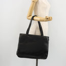 LOEWE Anagram Tote Bag Leather Black Gold Auth BD622-26
