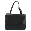LOEWE Anagram Tote Bag Leather Black Gold Auth BD622-2