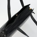 LOEWE Anagram Tote Bag Leather Black Gold Auth BD622-6