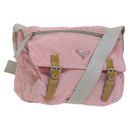 PRADA Shoulder Bag Nylon Pink Auth BD628-1