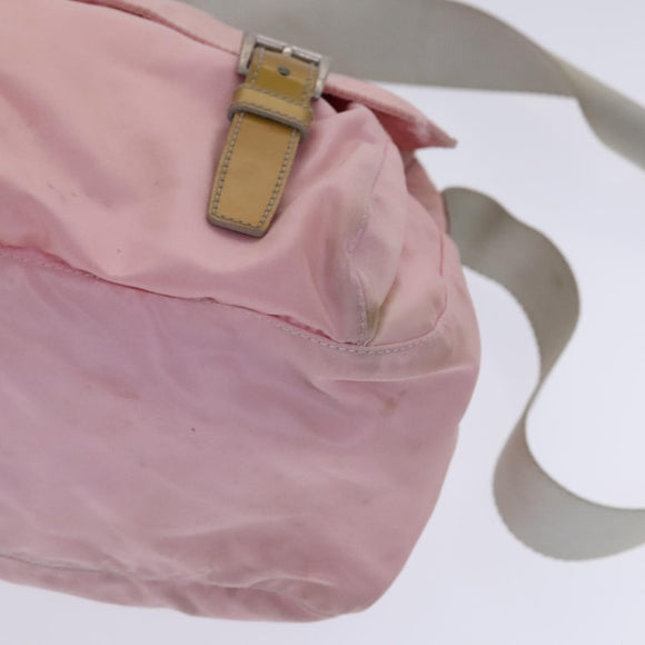 PRADA Shoulder Bag Nylon Pink Auth BD628