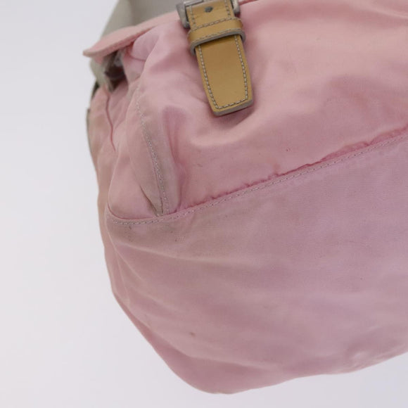 PRADA Shoulder Bag Nylon Pink Auth BD628