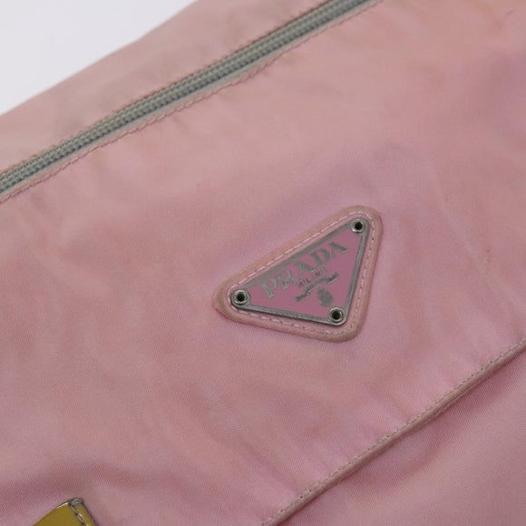 PRADA Shoulder Bag Nylon Pink Auth BD628