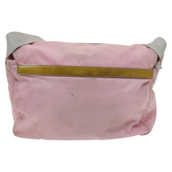 PRADA Shoulder Bag Nylon Pink Auth BD628