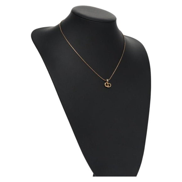 Christian Dior Necklace metal Gold Tone Auth BD647
