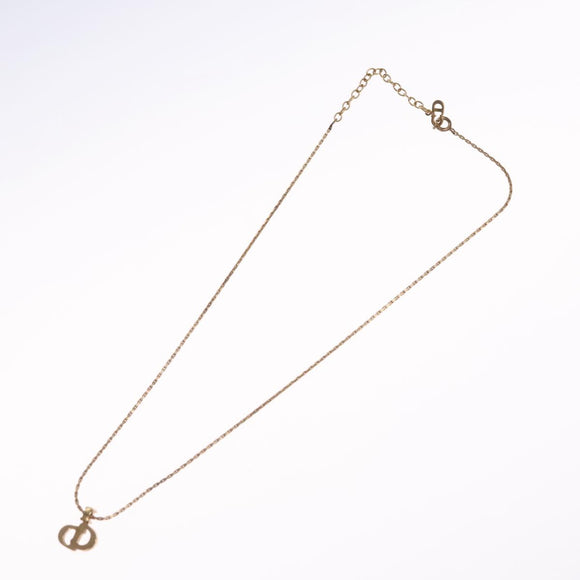 Christian Dior Necklace metal Gold Tone Auth BD647