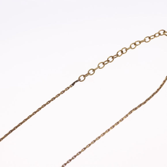 Christian Dior Necklace metal Gold Tone Auth BD647