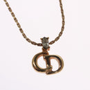 Christian Dior Necklace metal Gold Tone Auth BD647-3
