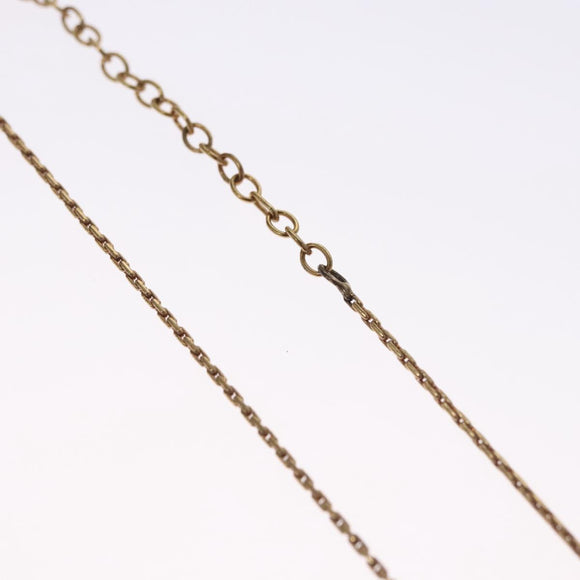 Christian Dior Necklace metal Gold Tone Auth BD647