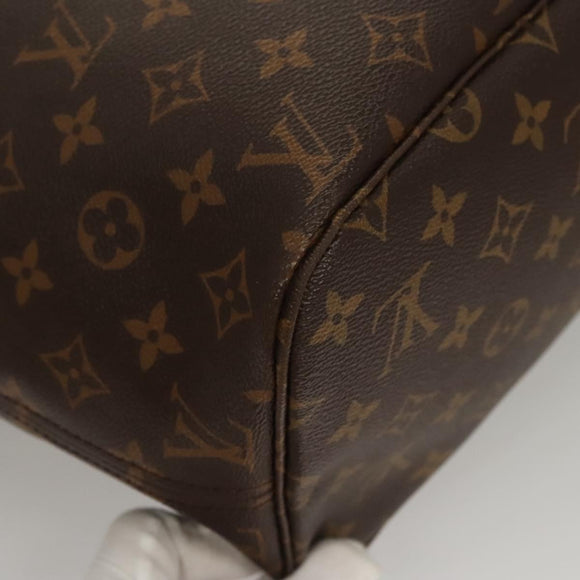 LOUIS VUITTON Monogram V Line Neverfull MM Tote Bag Pink LV Auth BD681A