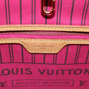 LOUIS VUITTON Monogram V Line Neverfull MM Tote Bag Pink LV Auth BD681A-21