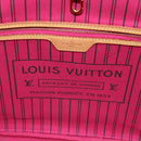 LOUIS VUITTON Monogram V Line Neverfull MM Tote Bag Pink LV Auth BD681A-22