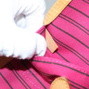 LOUIS VUITTON Monogram V Line Neverfull MM Tote Bag Pink LV Auth BD681A-11