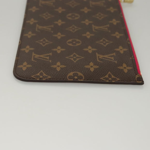 LOUIS VUITTON Monogram V Line Neverfull MM Tote Bag Pink LV Auth BD681A